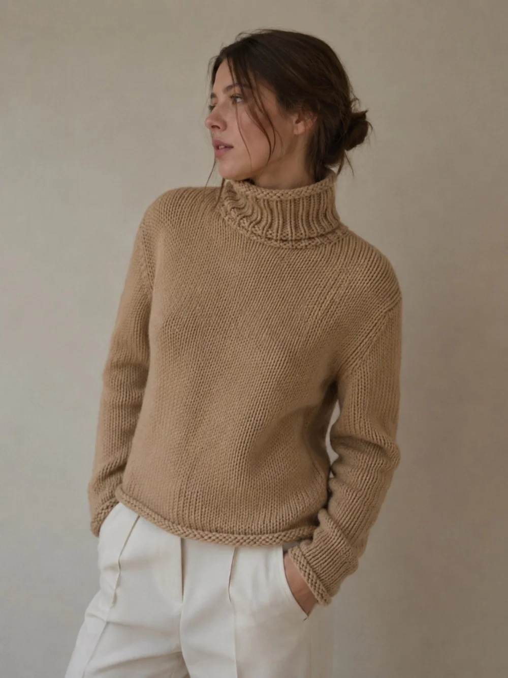 Authentic Céline Cotton Silk Knit Sweater Sunfaded Wheat | S - Picture 12 of 12